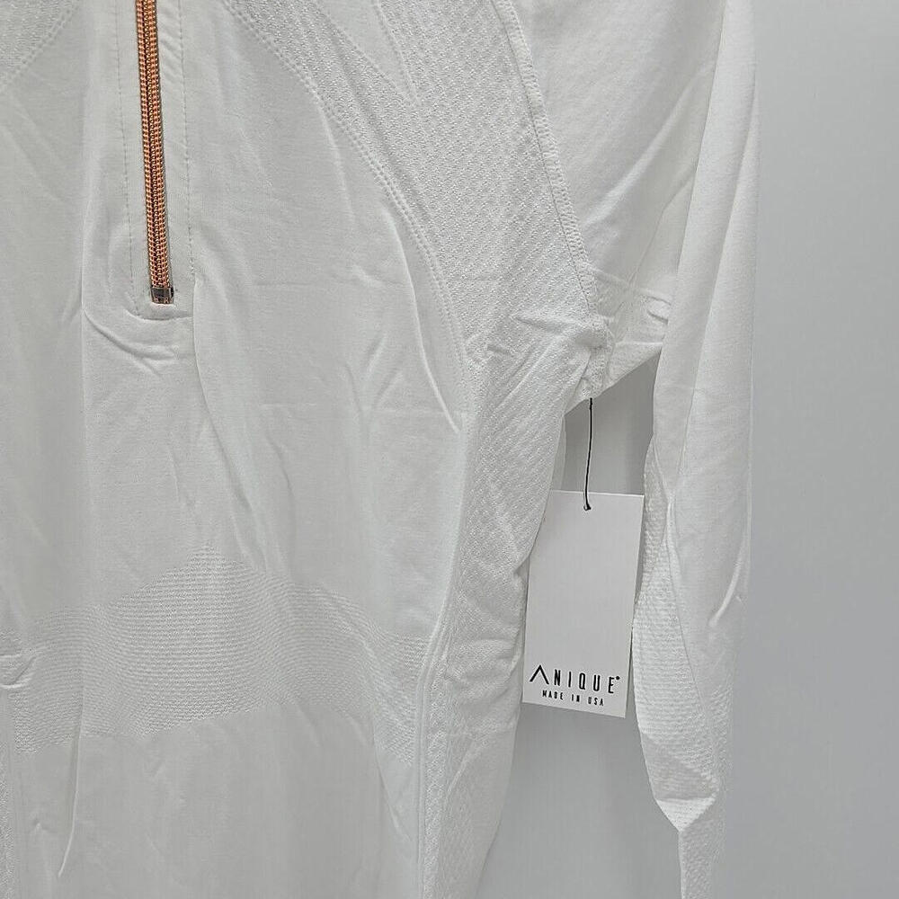Anique Womens Sun Protective UPF 30+ Cooling Long Sleeve Pure White Medium Shirt - Picture 4 of 12